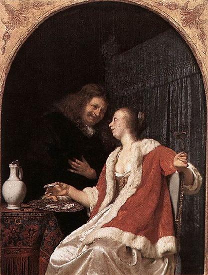 Frans van Mieris A Meal of Oysters oil painting image